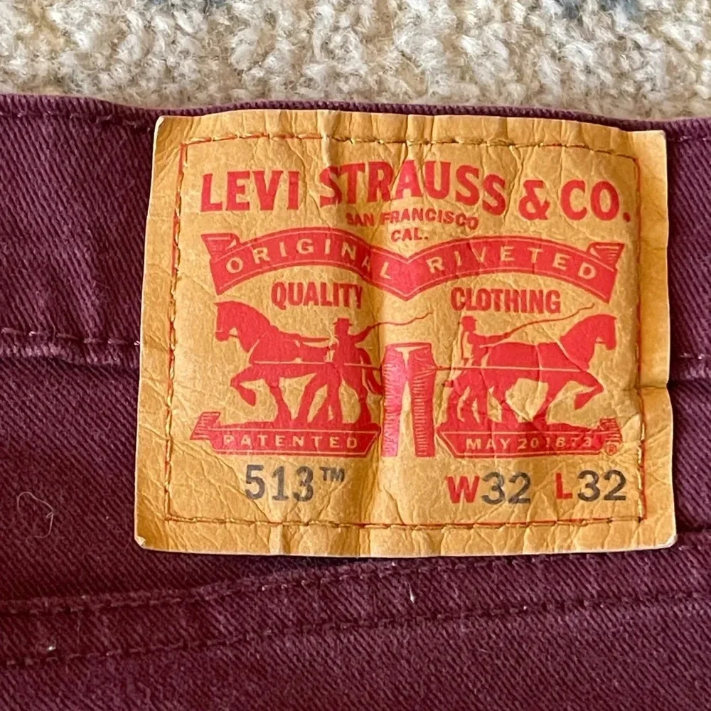 Vintage‎ Levis 501 Jeans 32 x 32 Dark Wash Straight Red Orange Tab Denim HTF!